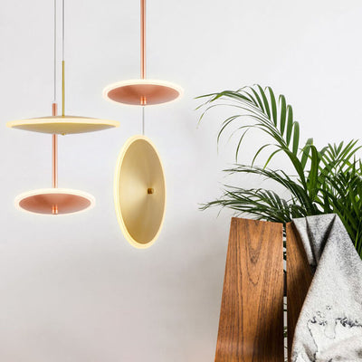 Modern Flying Saucer 1-Light LED Pendant Light