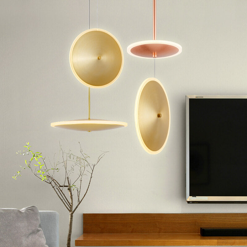 Modern Flying Saucer 1-Light LED Pendant Light