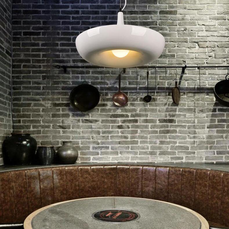 Moderne Créatif Rafraîchissant Cercle Plante Suspension Luminaire à 1 Lumière 