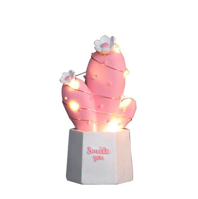 Cactus Dream Star Light Resin Ornament Night Light Table Lamp