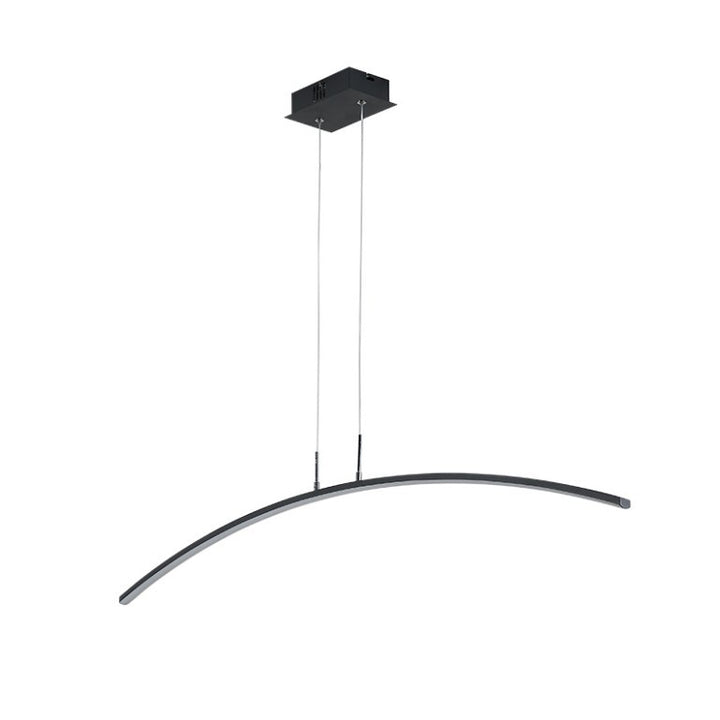 Nordischer minimalistischer Bogen Linear LED Kronleuchter 