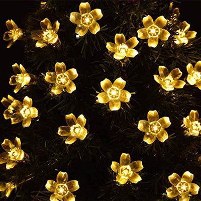 La ficelle solaire LED Sakura allume les lumières féeriques extérieures imperméables de fleur 