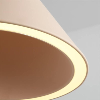 Modern Macaron Aluminum Cone Shape 1-Light LED Pendant Light
