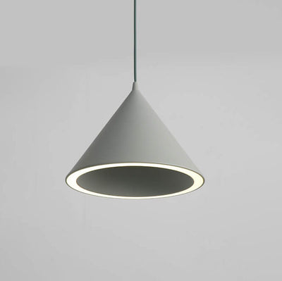Modern Macaron Aluminum Cone Shape 1-Light LED Pendant Light