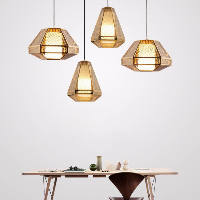 Post-modern Creative Stainless Steel 1-Light Lantern-shaped Pendant Light