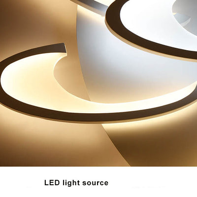 إضاءة مثبتة بالسقف LED بثلاثة/ستة أضواء لطاحونة الهواء الحديثة 