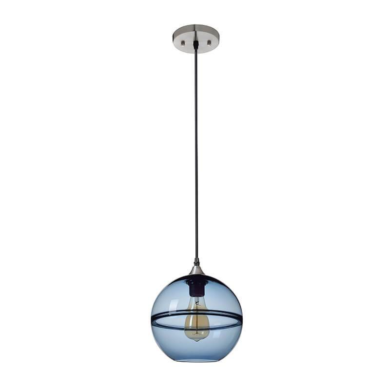 Moden Creative Round Ball Glas 1-Licht-Pendelleuchte 