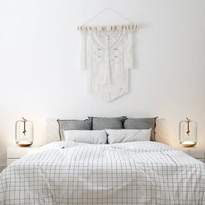 Nordic Creative Glass Cylindrical Jar Shaped 1-Light LED Table Lamps
