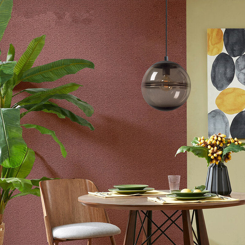 Moderne minimalistische Farbglas-Kugel 1-Licht Pendelleuchte 