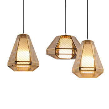 Post-modern Creative Stainless Steel 1-Light Lantern-shaped Pendant Light