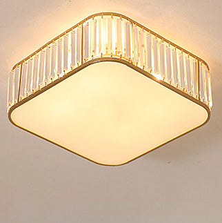 Moderner Kristall-Quadrat-Deckenleuchte mit 5 Lichtern 