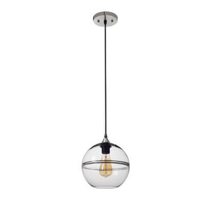 Modem Creative Round Ball Glass 1-Light Pendant Light