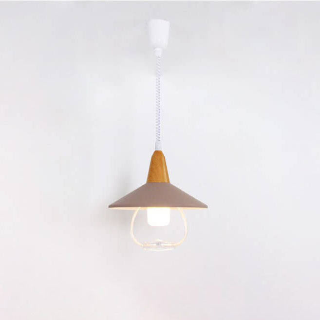 Moderno Macaron Aluminio Escalonado Retráctil Lámpara Colgante de 1 Luz 