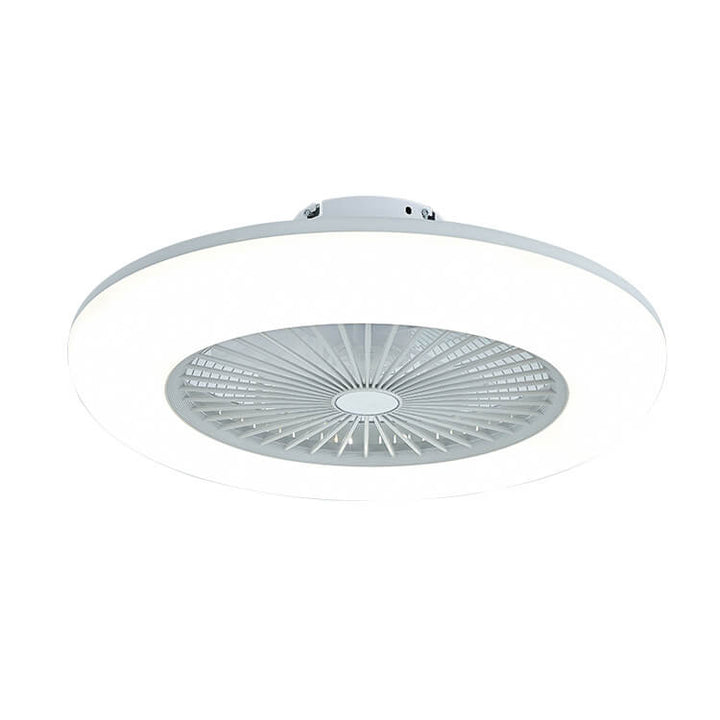Modern Acrylic Ceiling Fan 1-Light LED Semi-Flush Mount Lighting