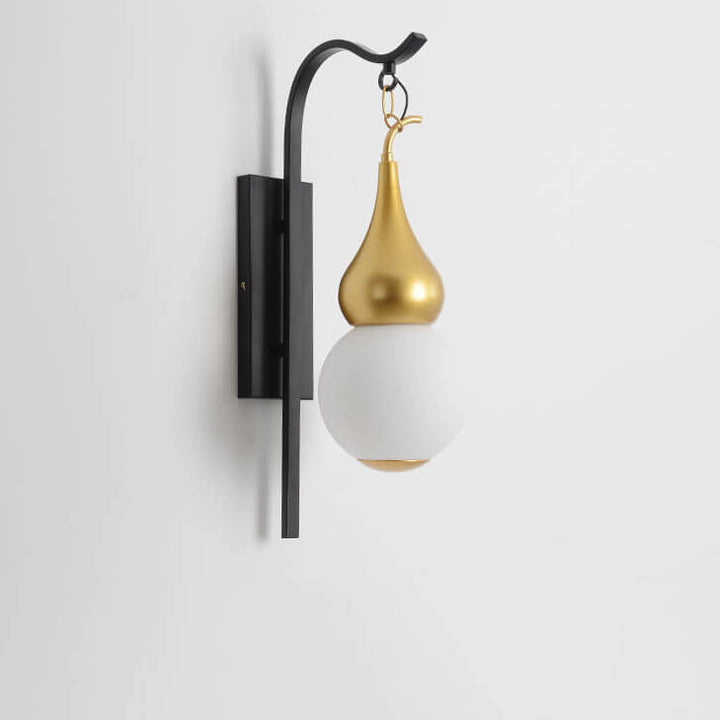 Moderne kreative Glas-Kürbis 1-Licht Wandleuchte 