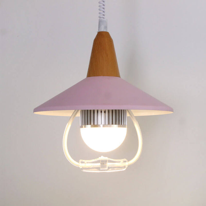 Moderno Macaron Aluminio Escalonado Retráctil Lámpara Colgante de 1 Luz 