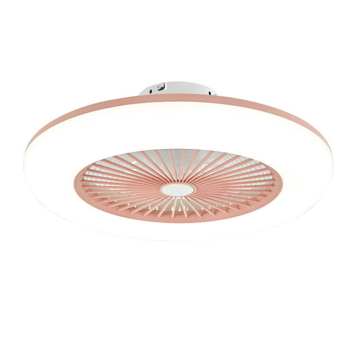 Modern Acrylic Ceiling Fan 1-Light LED Semi-Flush Mount Lighting