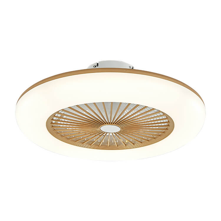 Modern Acrylic Ceiling Fan 1-Light LED Semi-Flush Mount Lighting