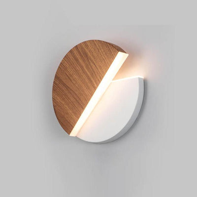 Modern Round Splicing 1-Light LED Rotatable Wall Sconce Lamp