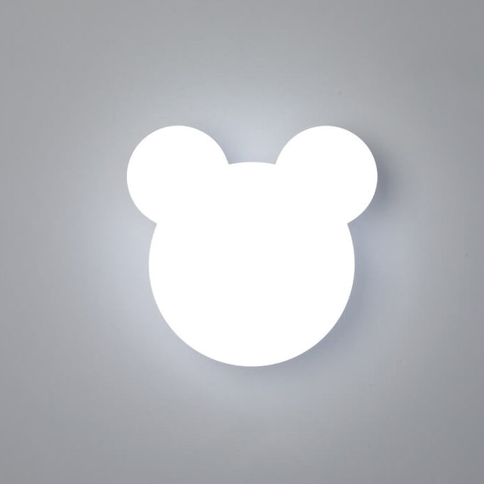 Cartoon Minimalist Bear Shape LED Wall Sconce Lamp