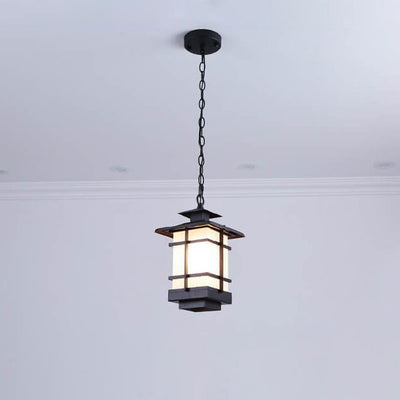 New Chinese Antique Pavilion Design 1-Light Pendant Light