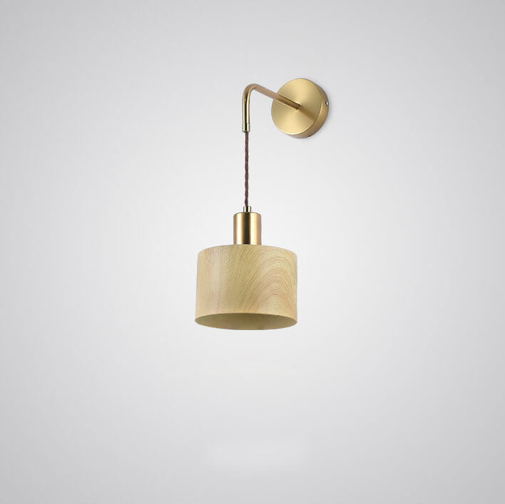 Modern Minimalist Iron Drum 1-Light Wall Sconce Lamp For Living Room &amp; Bedroom