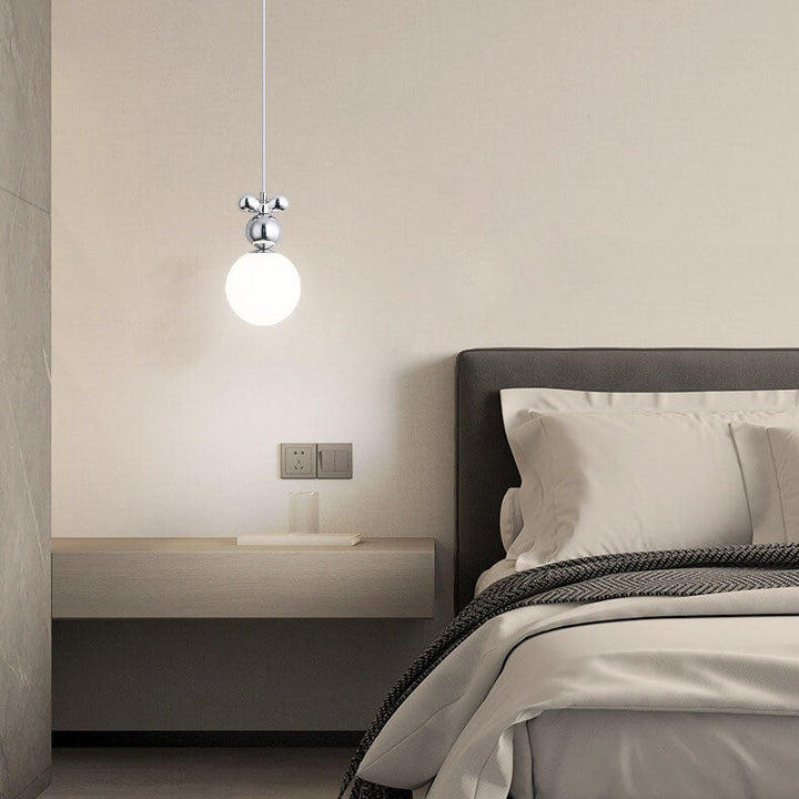 Diseño de hardware minimalista moderno Esfera Lámpara colgante de 1 luz 