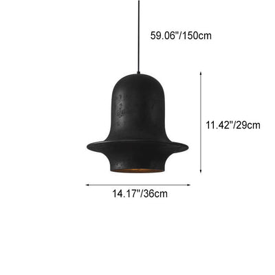 Industrial Vintage Resin Hat Shape 1-Light Pendant Light