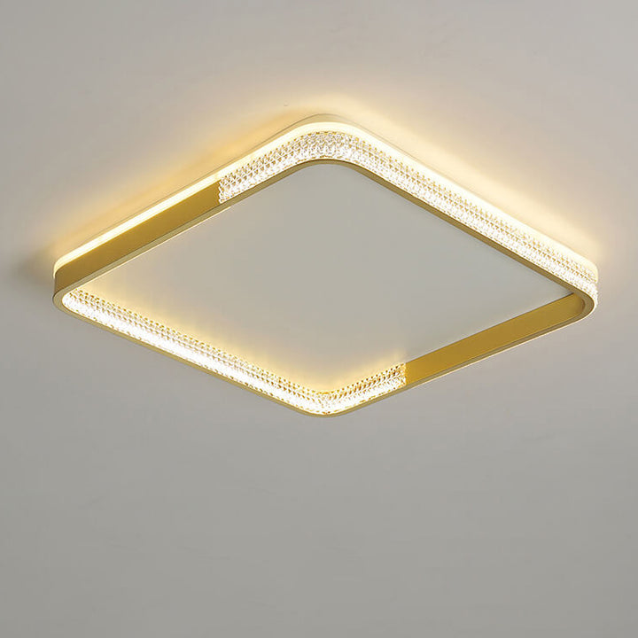 Luz de techo LED de montaje empotrado cuadrado de lujo nórdico 