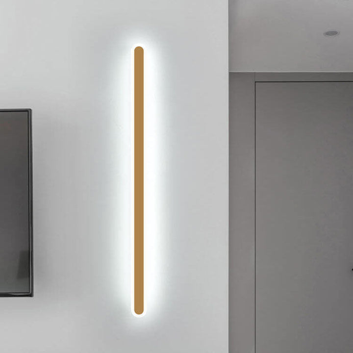 Modern Minimalist Long Bar Iron Acrylic LED Wall Sconce Lamp