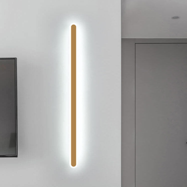 Modern Minimalist Long Bar Iron Acrylic LED Wall Sconce Lamp