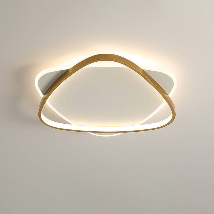 Luz de montaje empotrado LED de acrílico de hierro con triángulo creativo minimalista moderno 