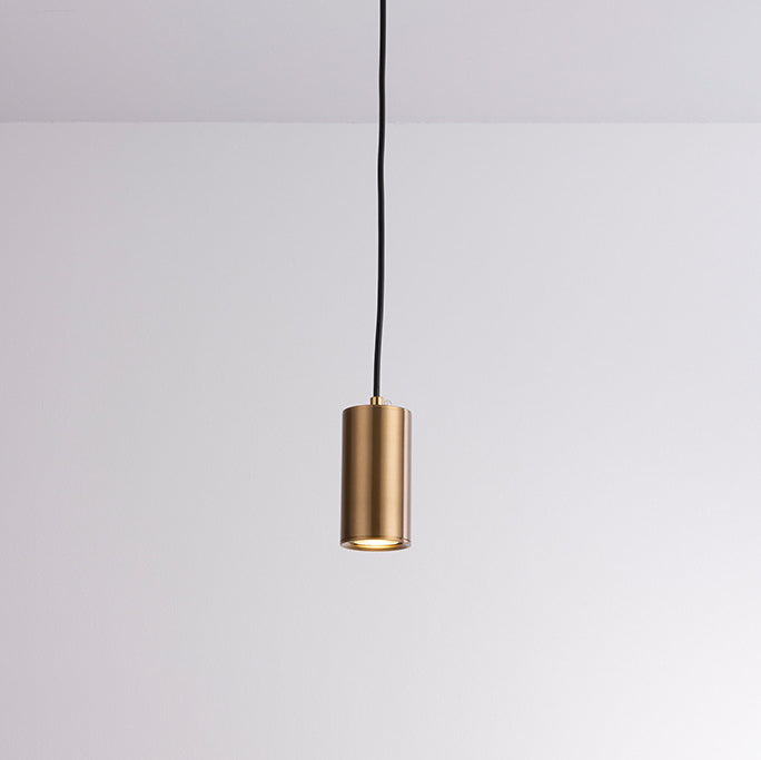 Modern Minimalist Column Iron Mini 1-Light Pendant Light For Living Room