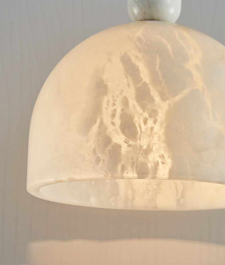Japanese Light Luxury Marble 1-Light Pendant Light