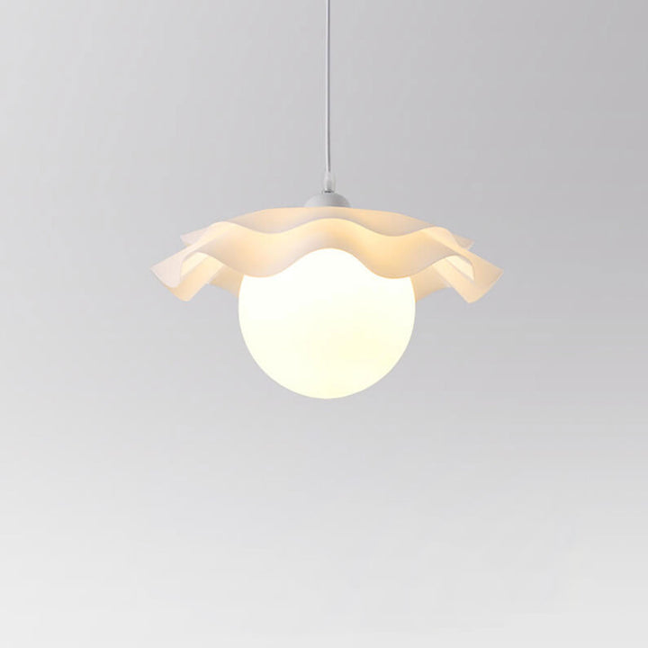 Lámpara colgante nórdica simple con forma de flor acrílica de 1 luz 