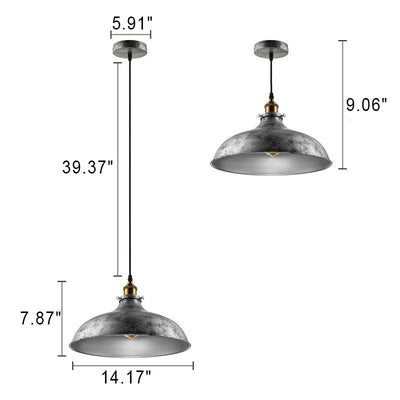 Moderne industrielle 1-flammige Pendelleuchte aus Eisen 