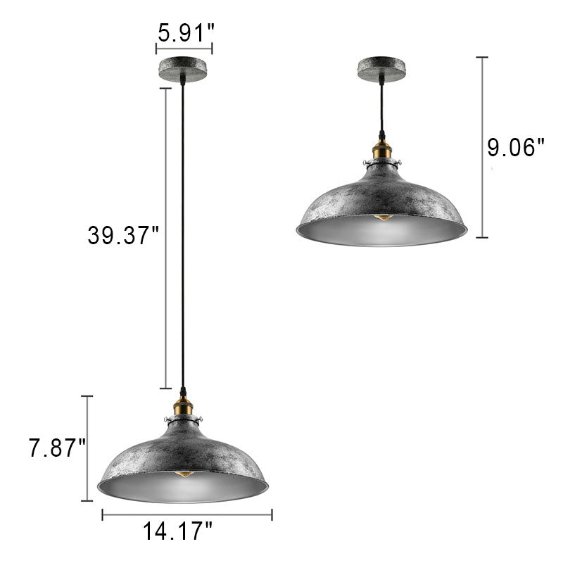 Moderne industrielle 1-flammige Pendelleuchte aus Eisen 