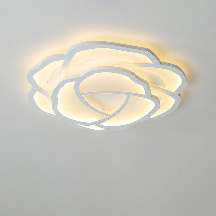 Modern Simple Roses LED Flush Mount Ceiling Light