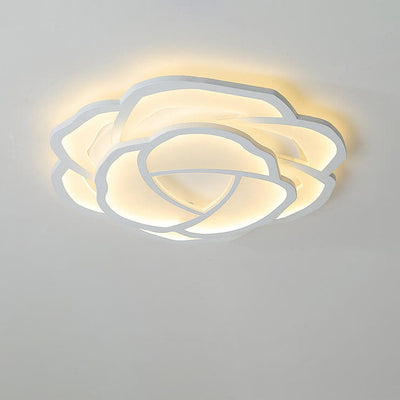 Modern Simple Roses LED Flush Mount Ceiling Light