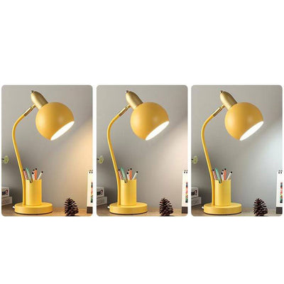 Lampe de table 1 lumière avec barillet de stylo pour étudiant en couleur unie simple 
