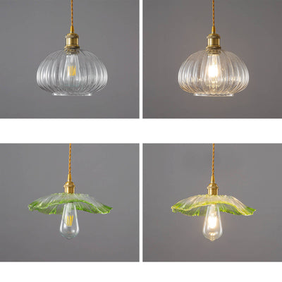 Nordic Textured Glass 1-Light Pendant Light