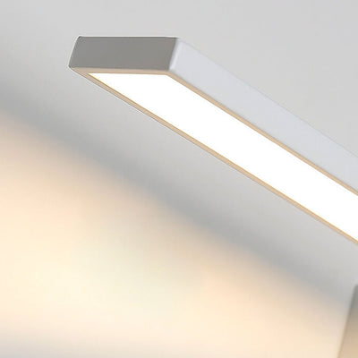 Modern Minimalist Long Bar Square Base LED Wall Sconce Lamp