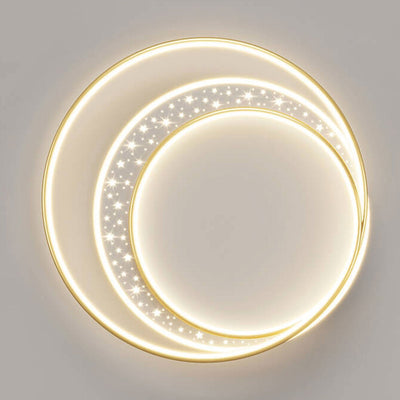 Nordic Creative Simple Circle Tangent Gypsophila Dekorationsdesign LED Unterputzleuchte 