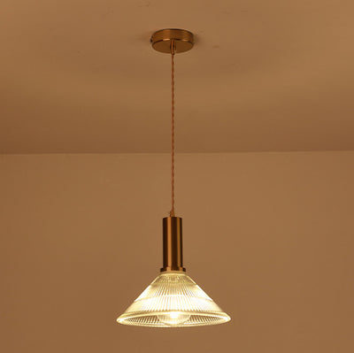 Nordic Decorative Wrought Iron Glass 1-Light Pendant Light
