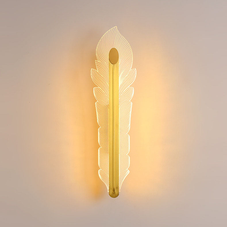 Nordic Light Luxury Acrylic Phoenix Tail LED Wall Sconce Lamp