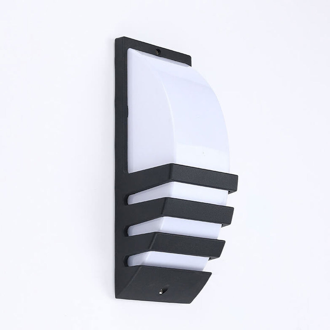 Applique murale LED étanche géométrique courbée moderne pour l&