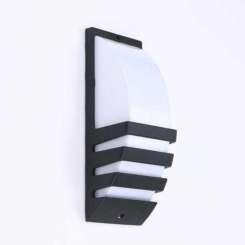 Applique murale LED étanche géométrique courbée moderne pour l&