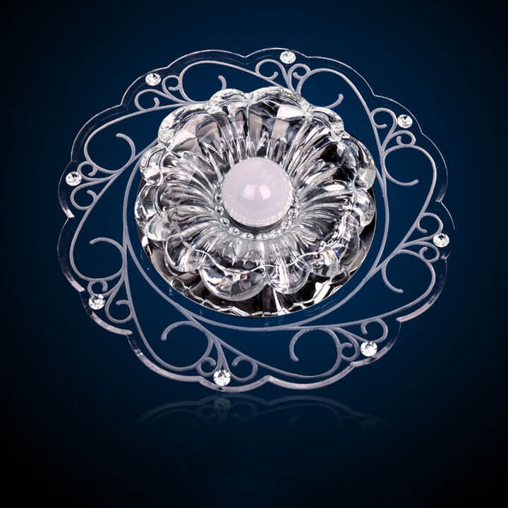 Modern Creative Flower Round LED Flush Mount Ceiling Light