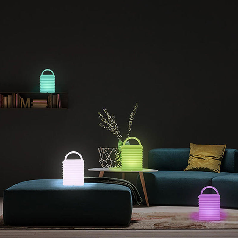 Kreative PE Square Tragbare Bunte Nachtlicht LED Dekorative Tischlampe 