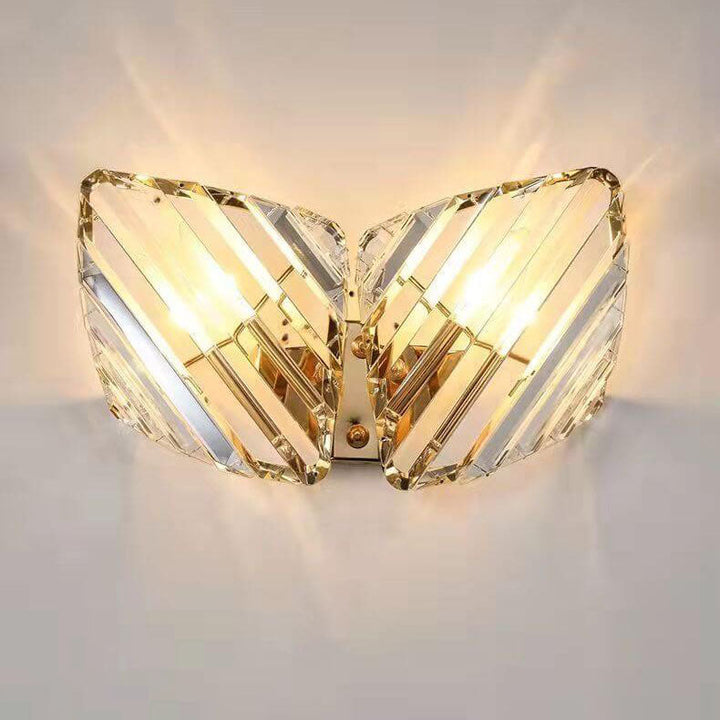 Modernes Licht Luxus Kristall Dreieck Geometrie 1/2/3 Licht Wandleuchte Lampe 
